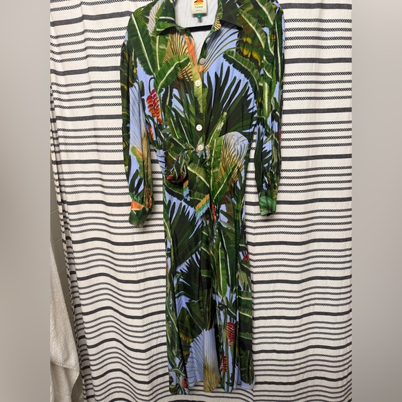 FARM Rio Green Tropical Print Dress - Picture 3 of 4